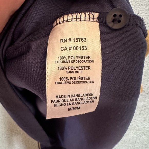 Georgia Tech Yellow Jackets Champion Mens Polo Shirt Blue Size M Medium - Picture 3 of 4